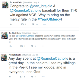 Fr. Matt Kiehl tweets