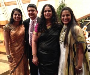 From left: Cathy, Peter, Sara and Alice Radjou