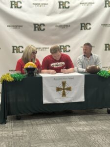 Carson Baker signs for Bridgewater College
